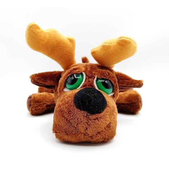 Russ Lil Peepers Max Moose Plush Stuffed Animal Big Green Eyes 10" - Picture 2 of 6